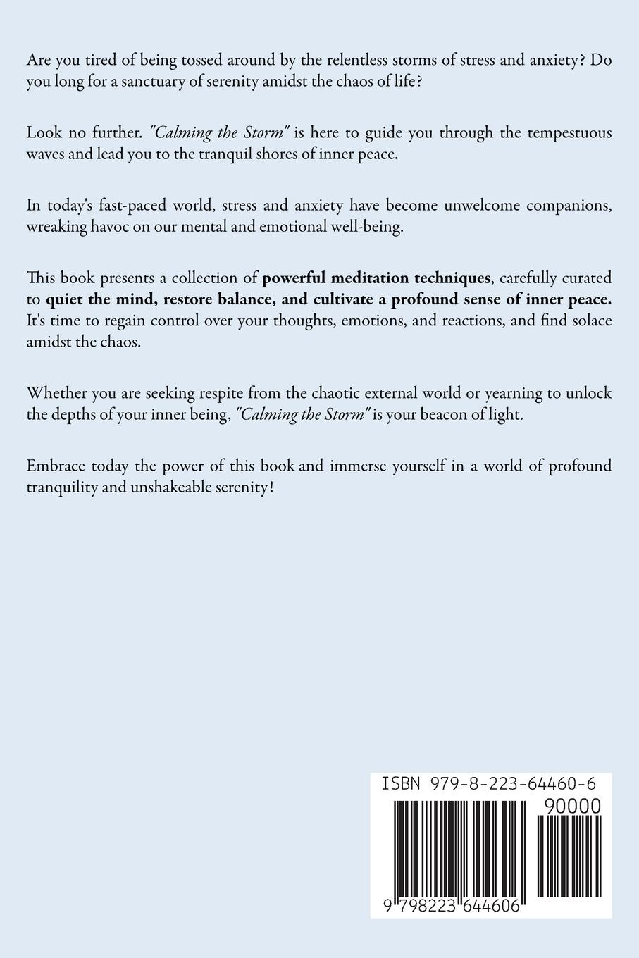 Rückseitencover Calming the Storm