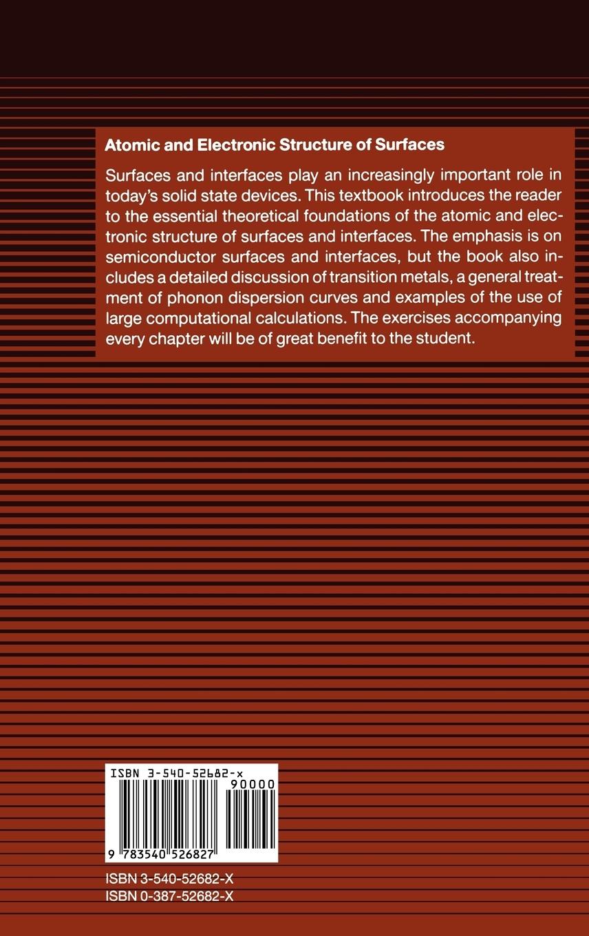 Rückseitencover Atomic and Electronic Structure of Surfaces