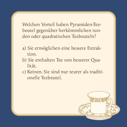 Beispielinhalt (Bild) Das Tee-Quiz