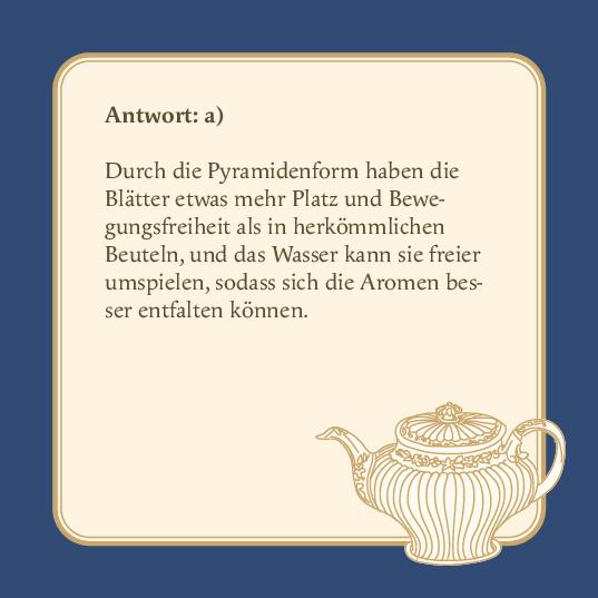 Beispielinhalt (Bild) Das Tee-Quiz