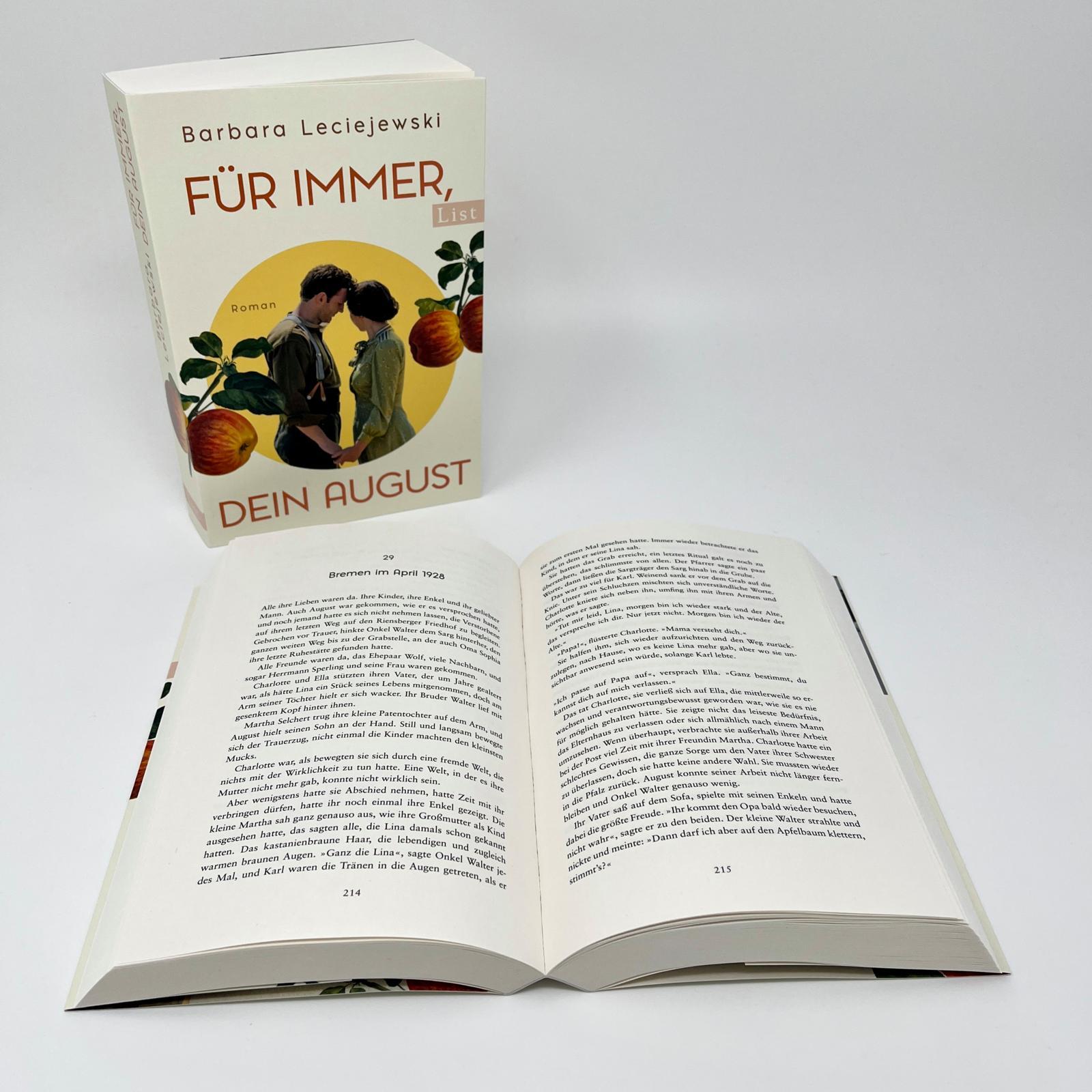 Beispielinhalt (Bild) Für immer, dein August