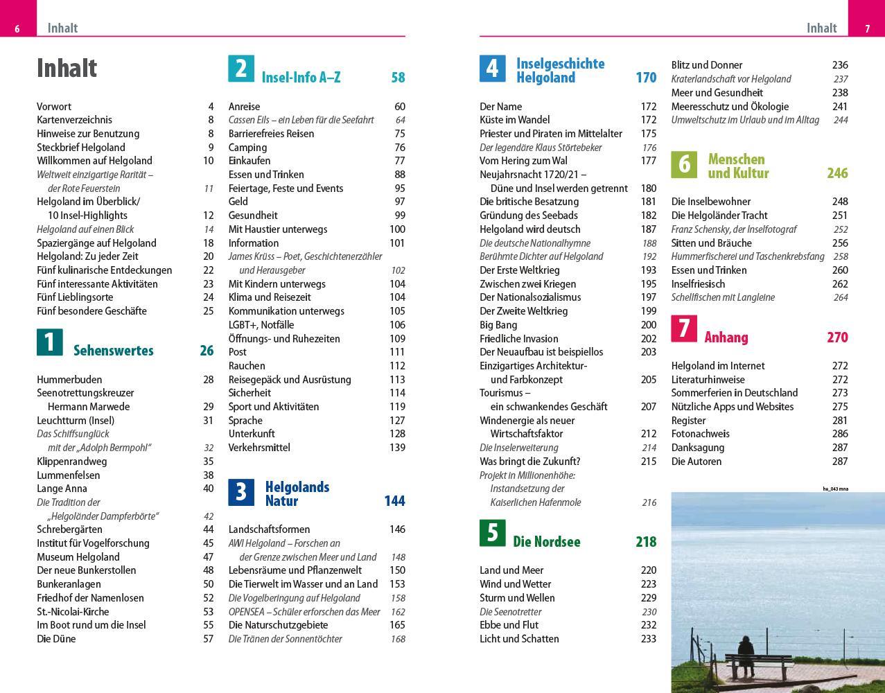 Beispielinhalt (Bild) Reise Know-How Reiseführer Helgoland