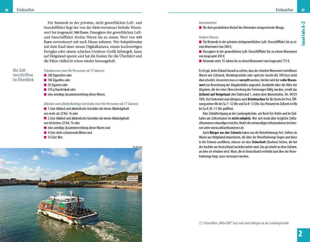 Beispielinhalt (Bild) Reise Know-How Reiseführer Helgoland