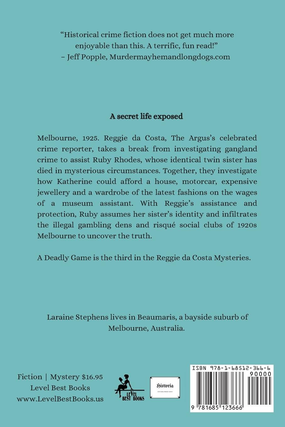 Rückseitencover A Deadly Game