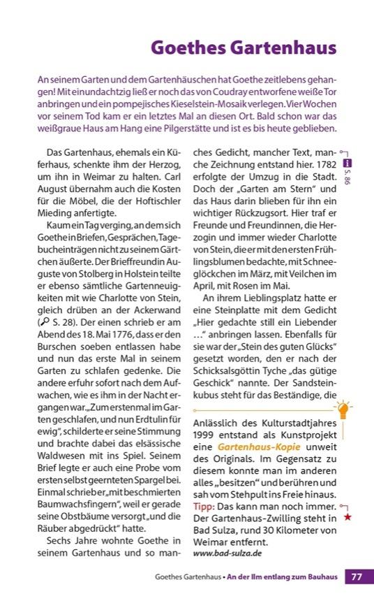 Beispielinhalt (Bild) Weimar - Der Stadtführer