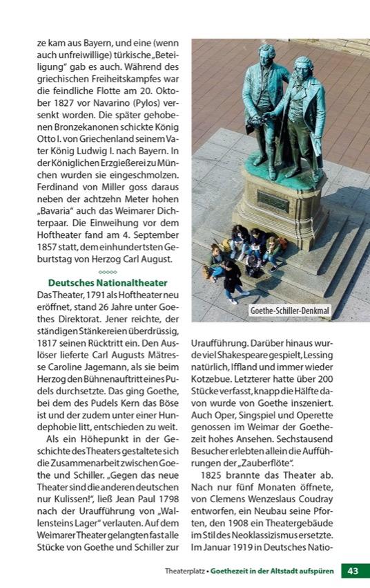 Beispielinhalt (Bild) Weimar - Der Stadtführer