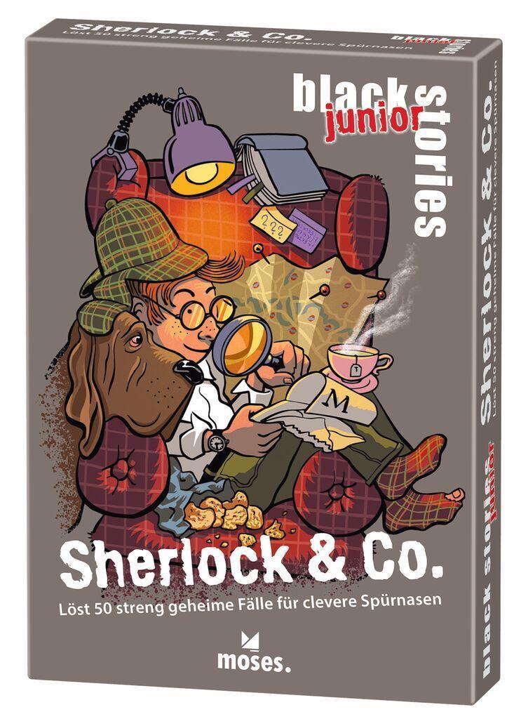 Vorderes Coverbild black stories junior Sherlock & Co.