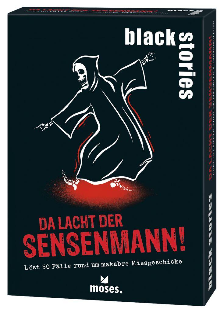 Vorderes Coverbild black stories Da lacht der Sensenmann!