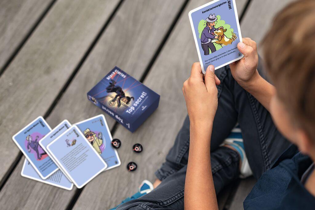 Beispielinhalt (Bild) black stories Junior Top Secret!