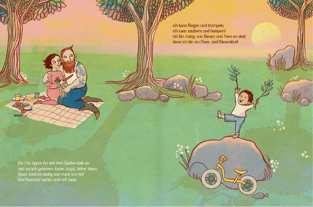 Beispielinhalt (Bild) Der Riese und das Feenkind