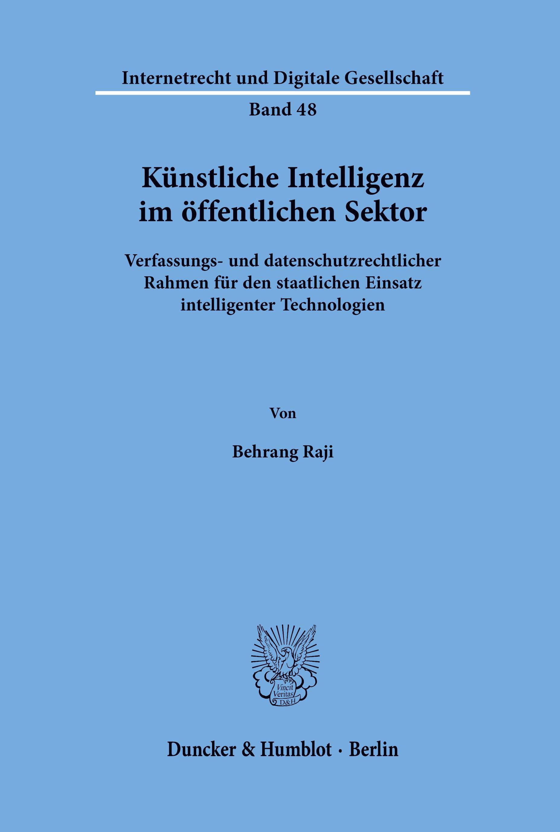 Vorderes Coverbild Künstliche Intelligenz im öffentlichen Sektor.