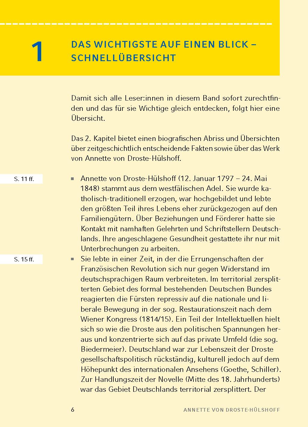 Beispielinhalt (Bild) Die Judenbuche von Annette von Droste-Hülshoff - Textanalyse und Interpretation