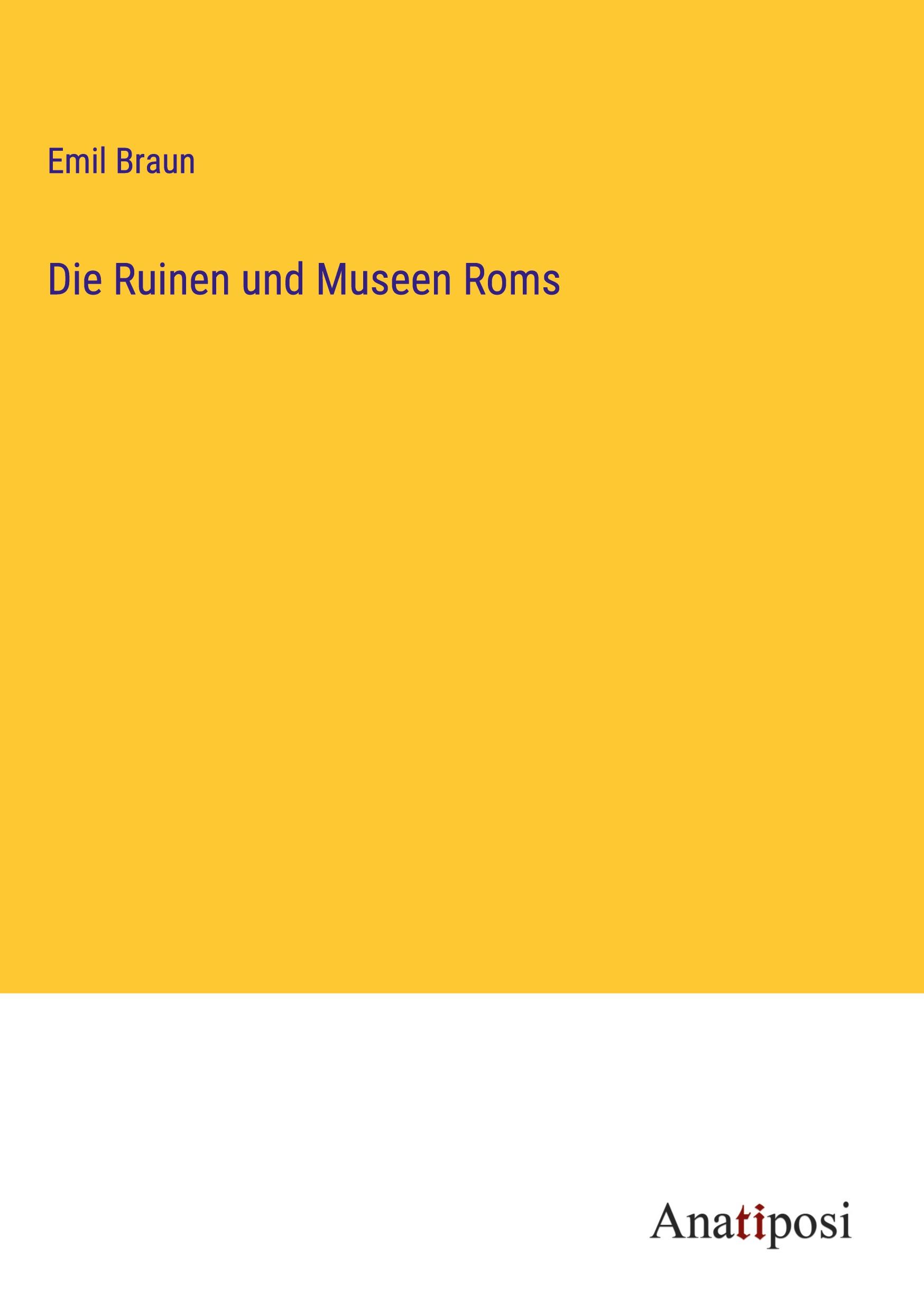 Vorderes Coverbild Die Ruinen und Museen Roms