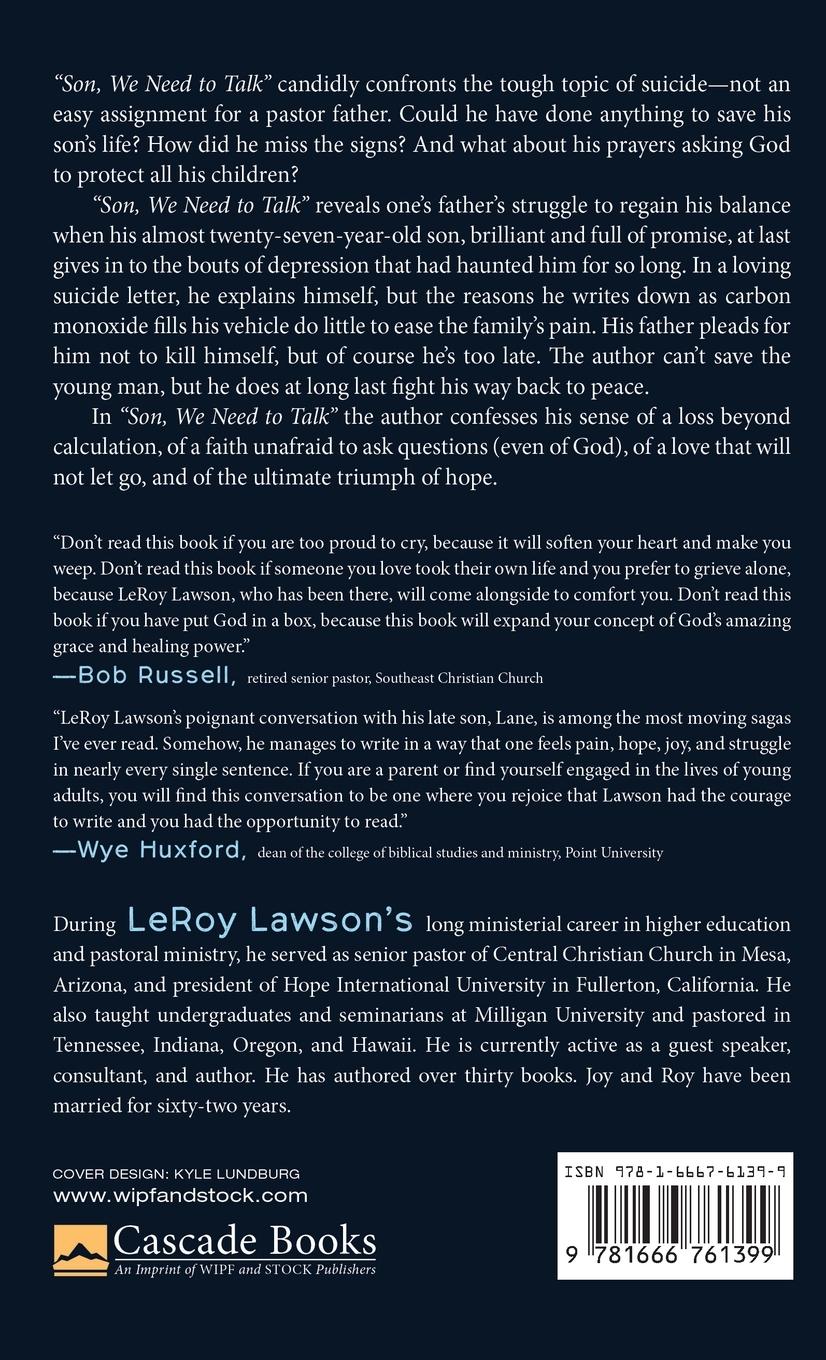 Rückseitencover Son, We Need to Talk