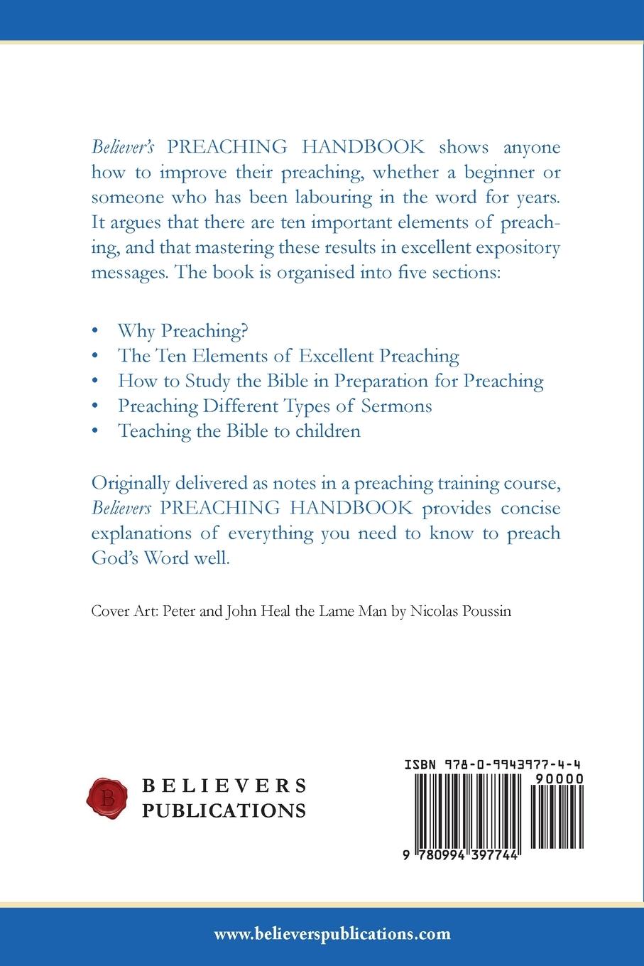 Rückseitencover Believer's Preaching Handbook