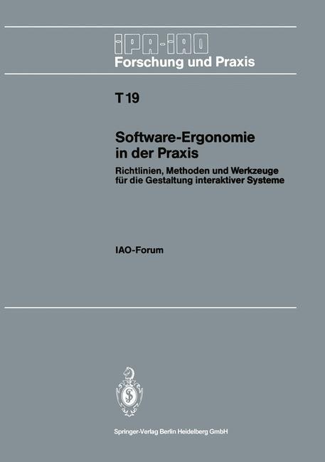 Vorderes Coverbild Software-Ergonomie in der Praxis