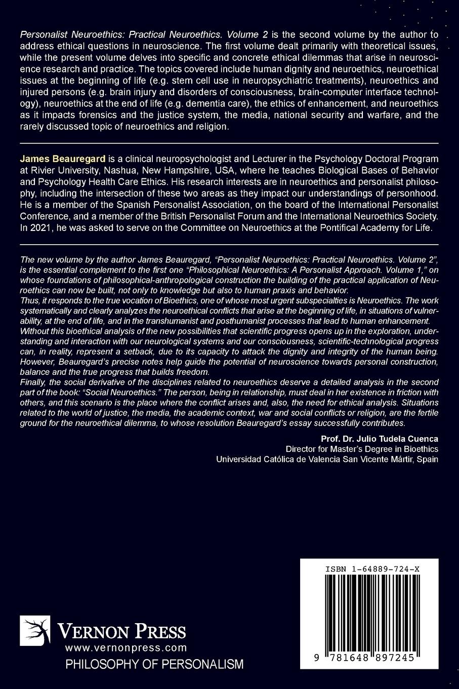 Rückseitencover Personalist Neuroethics