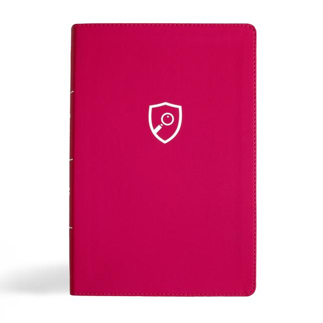 Vorderes Coverbild CSB Defend Your Faith Bible, Pink Leathertouch