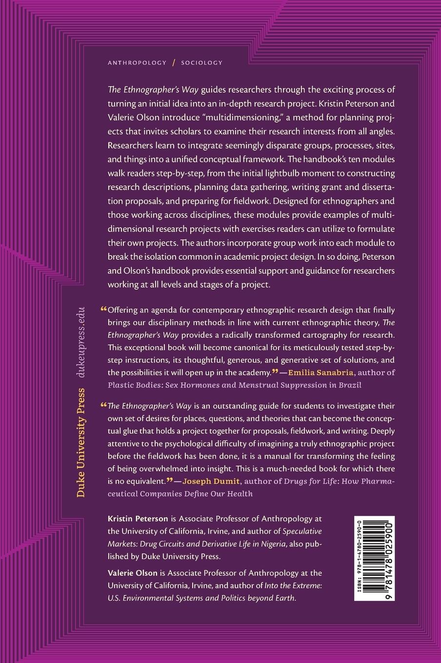 Rückseitencover The Ethnographer's Way