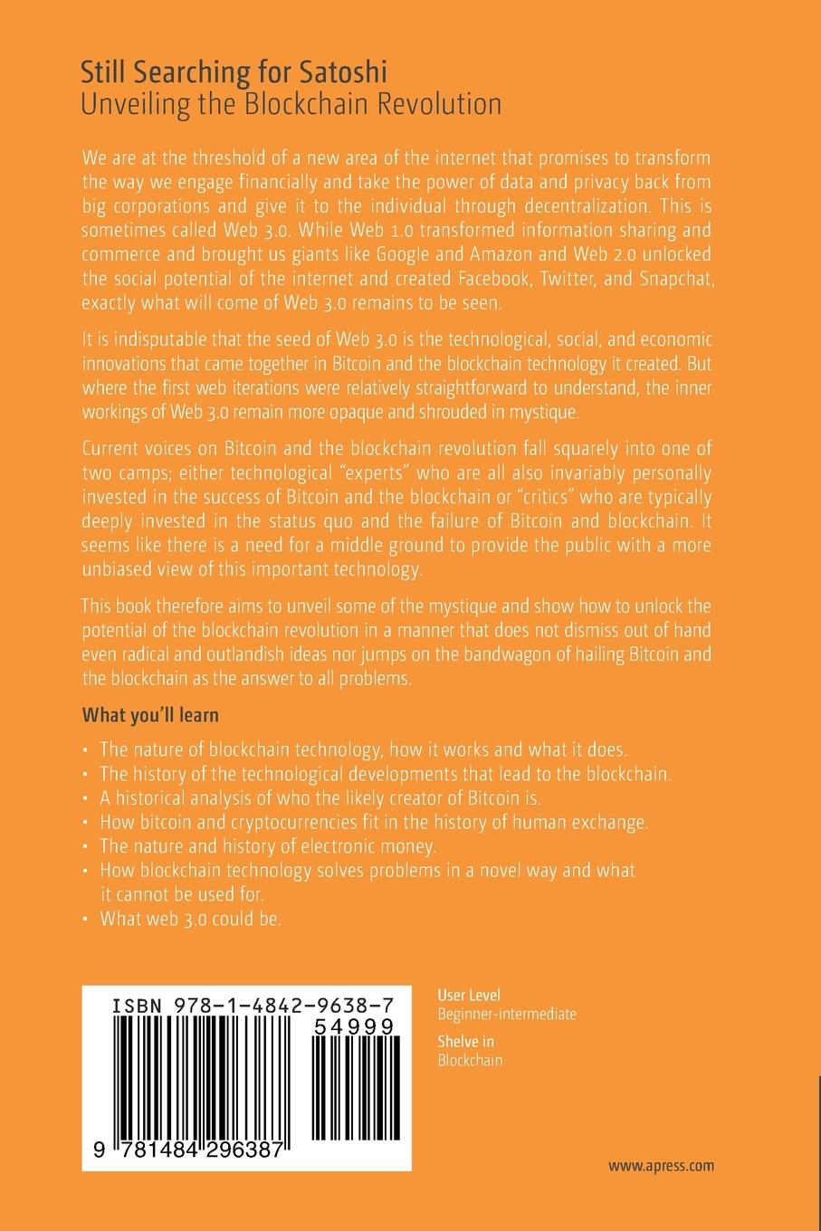 Rückseitencover Still Searching for Satoshi