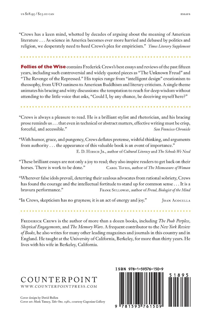 Rückseitencover Follies of the Wise