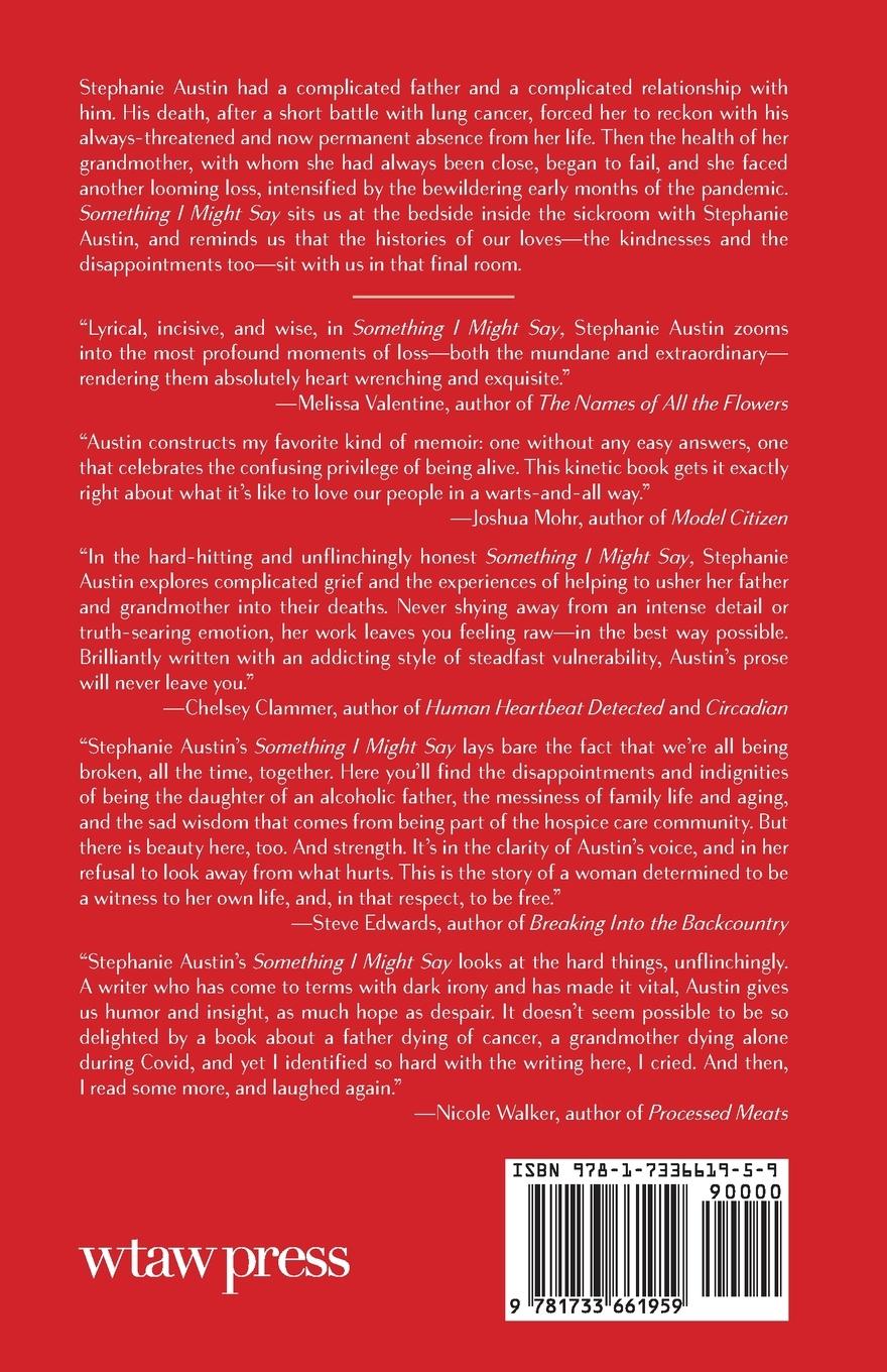 Rückseitencover Something I Might Say