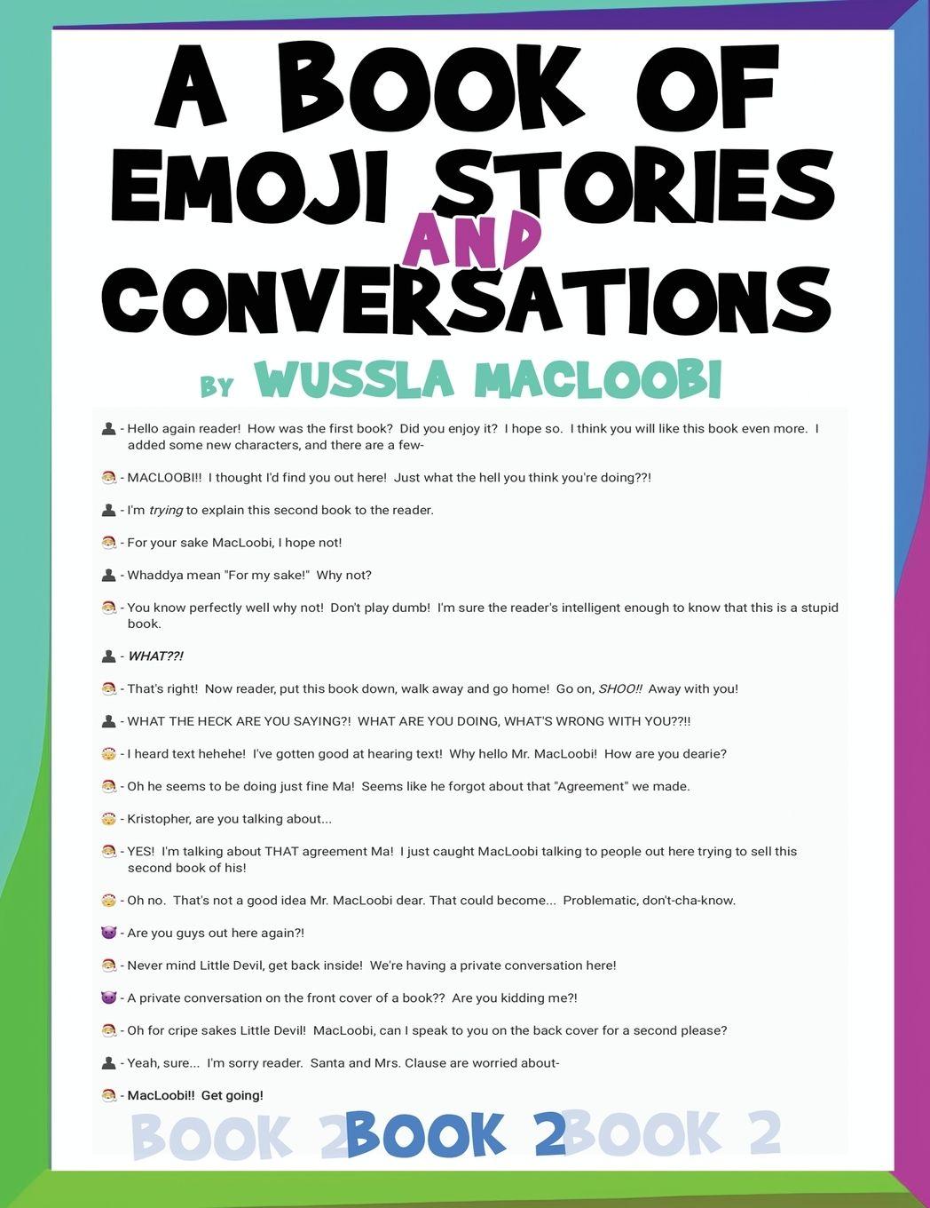 Vorderes Coverbild A BOOK OF EMOJI STORIES AND CONVERSATIONS  BOOK 2