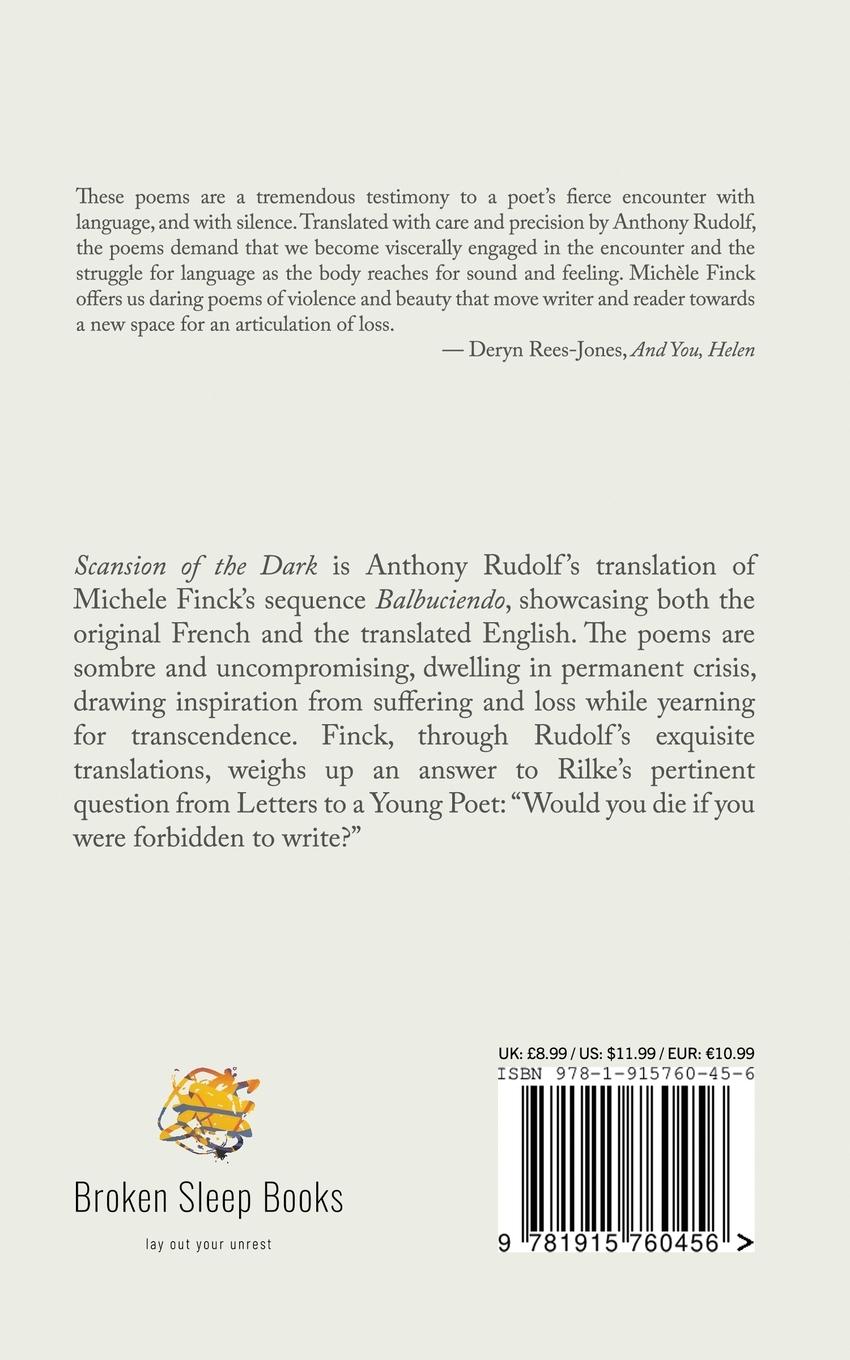 Rückseitencover Scansion of the Dark