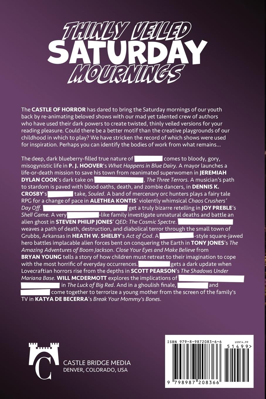 Rückseitencover Castle of Horror Anthology Volume 10