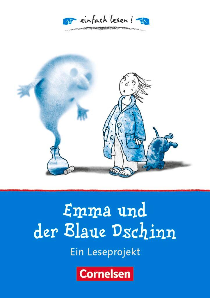 Vorderes Coverbild einfach lesen! Für Leseanfänger - Emma und der Blaue Dschinn