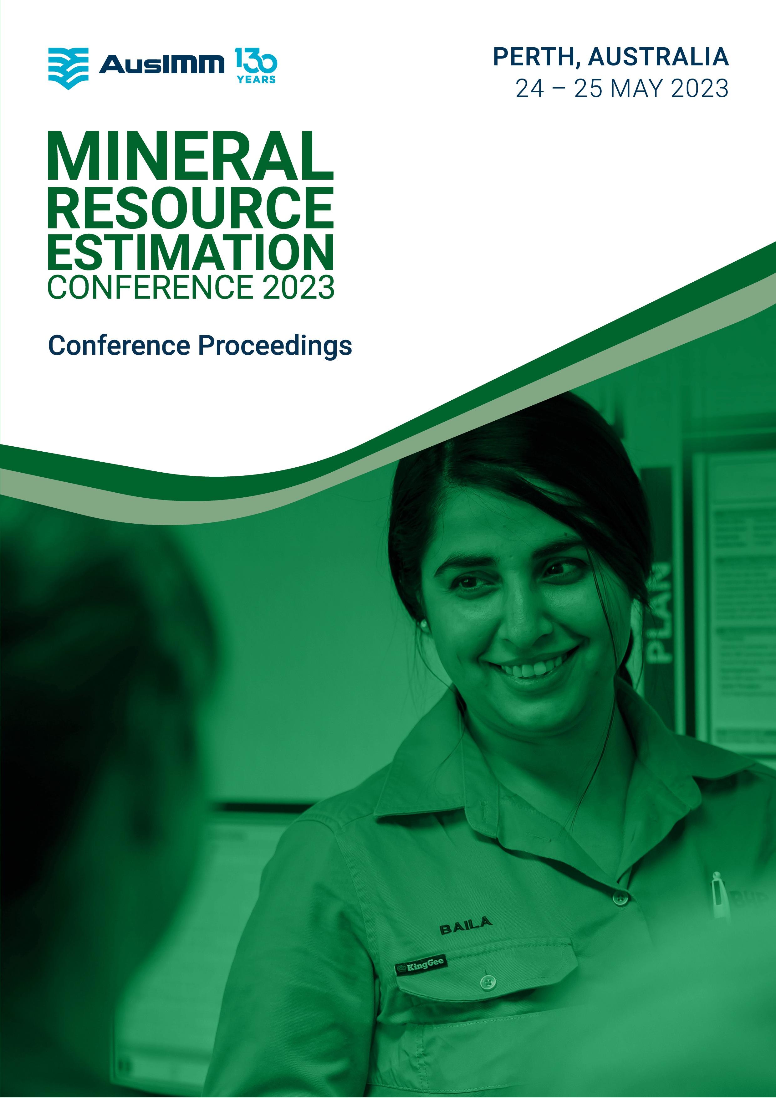 Vorderes Coverbild The Mineral Resource Estimation Conference 2023