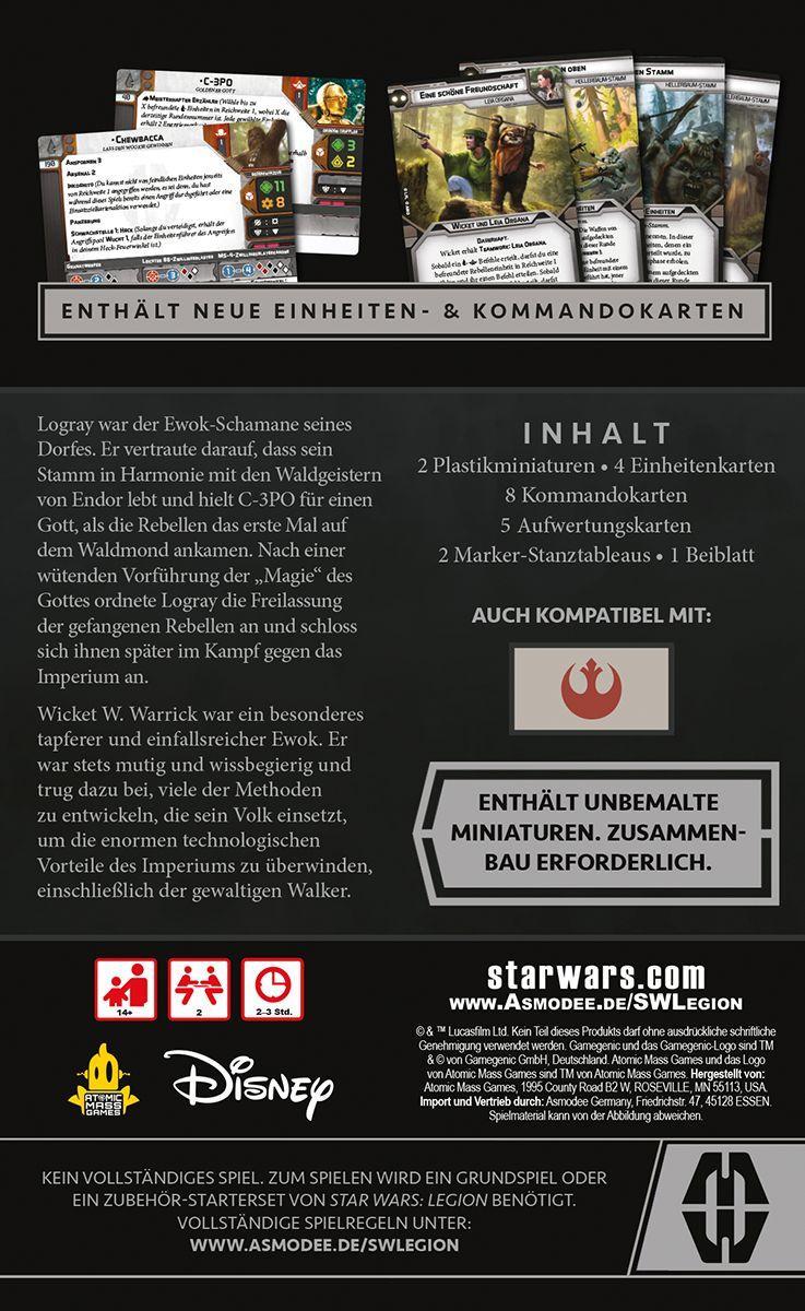 Beispielinhalt (Bild) Star Wars Legion - Logray & Wicket