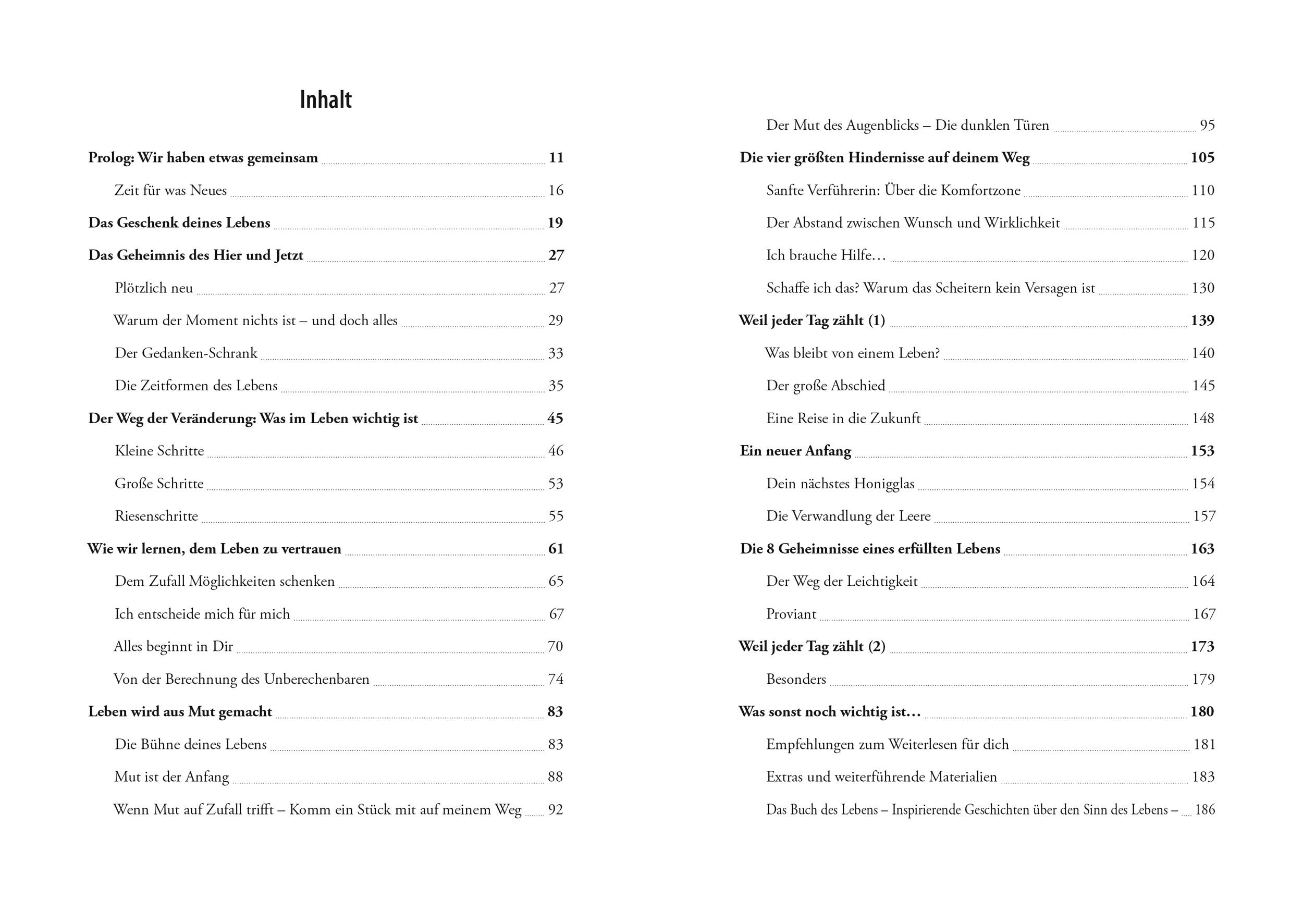 Beispielinhalt (Bild) Weil jeder Tag zählt