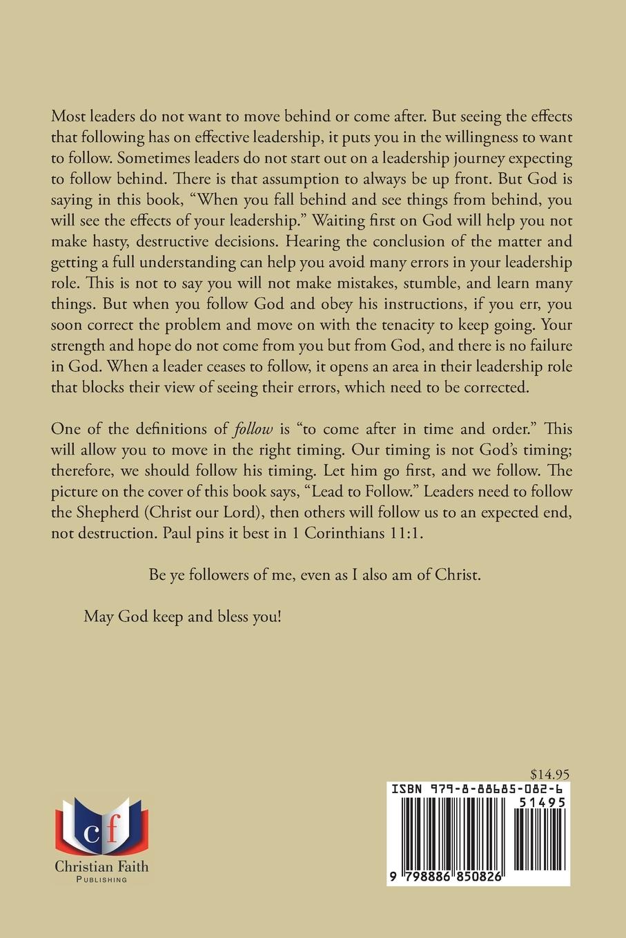 Rückseitencover Lead to Follow