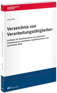 Vorderes Coverbild Verzeichnis von Verarbeitungstätigkeiten