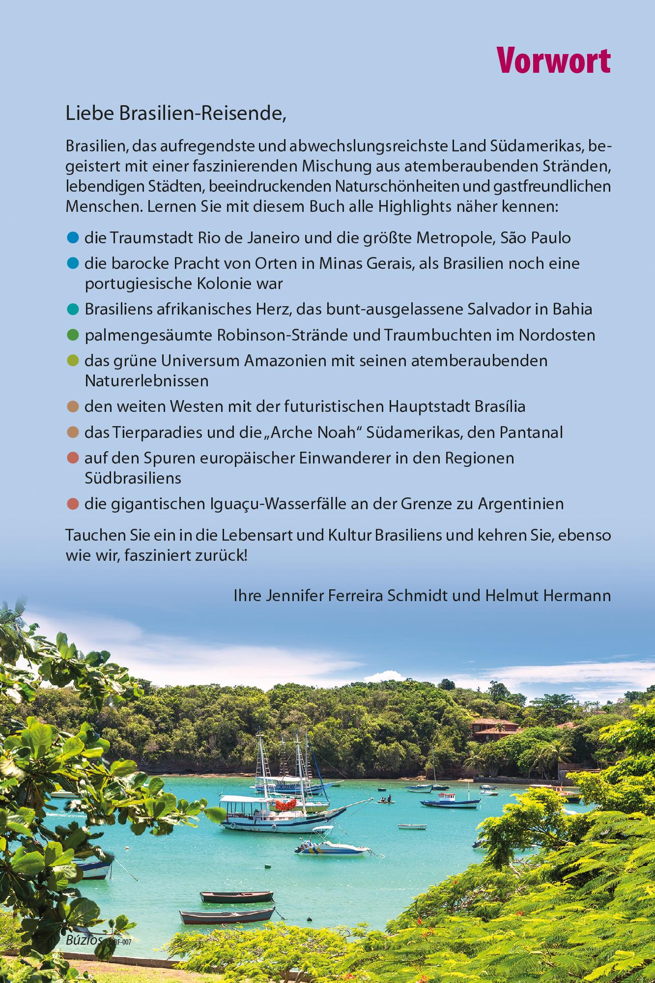 Beispielinhalt (Bild) Reise Know-How Reiseführer Brasilien kompakt
