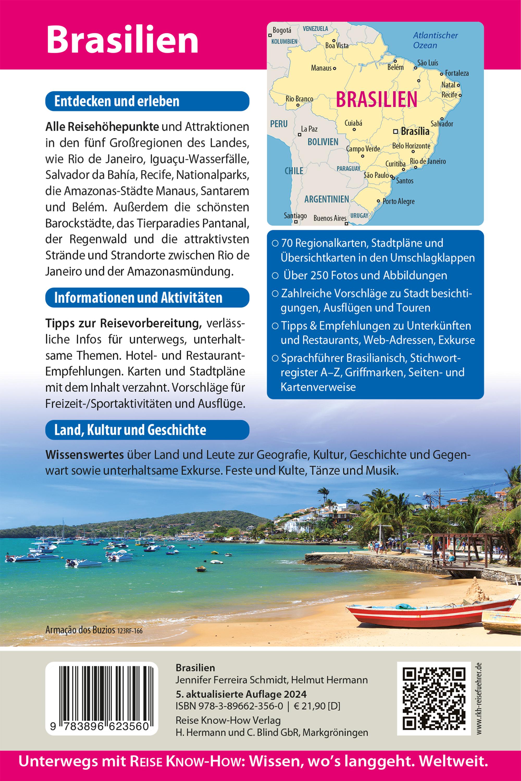 Rückseitencover Reise Know-How Reiseführer Brasilien kompakt