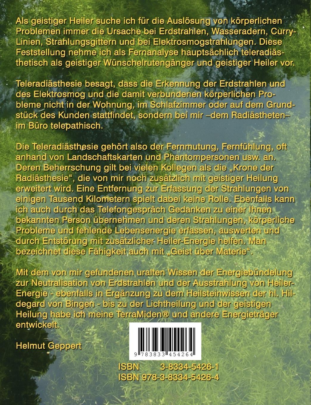 Rückseitencover Heilkräfte, Energien und Strahlungsentstörung