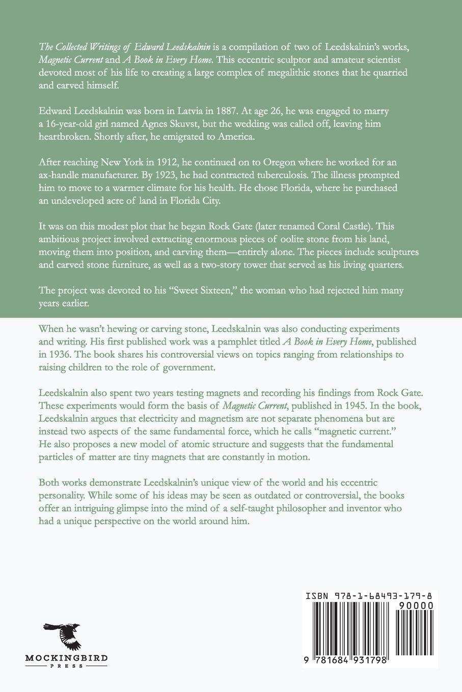 Rückseitencover Collected Writings of Edward Leedskalnin