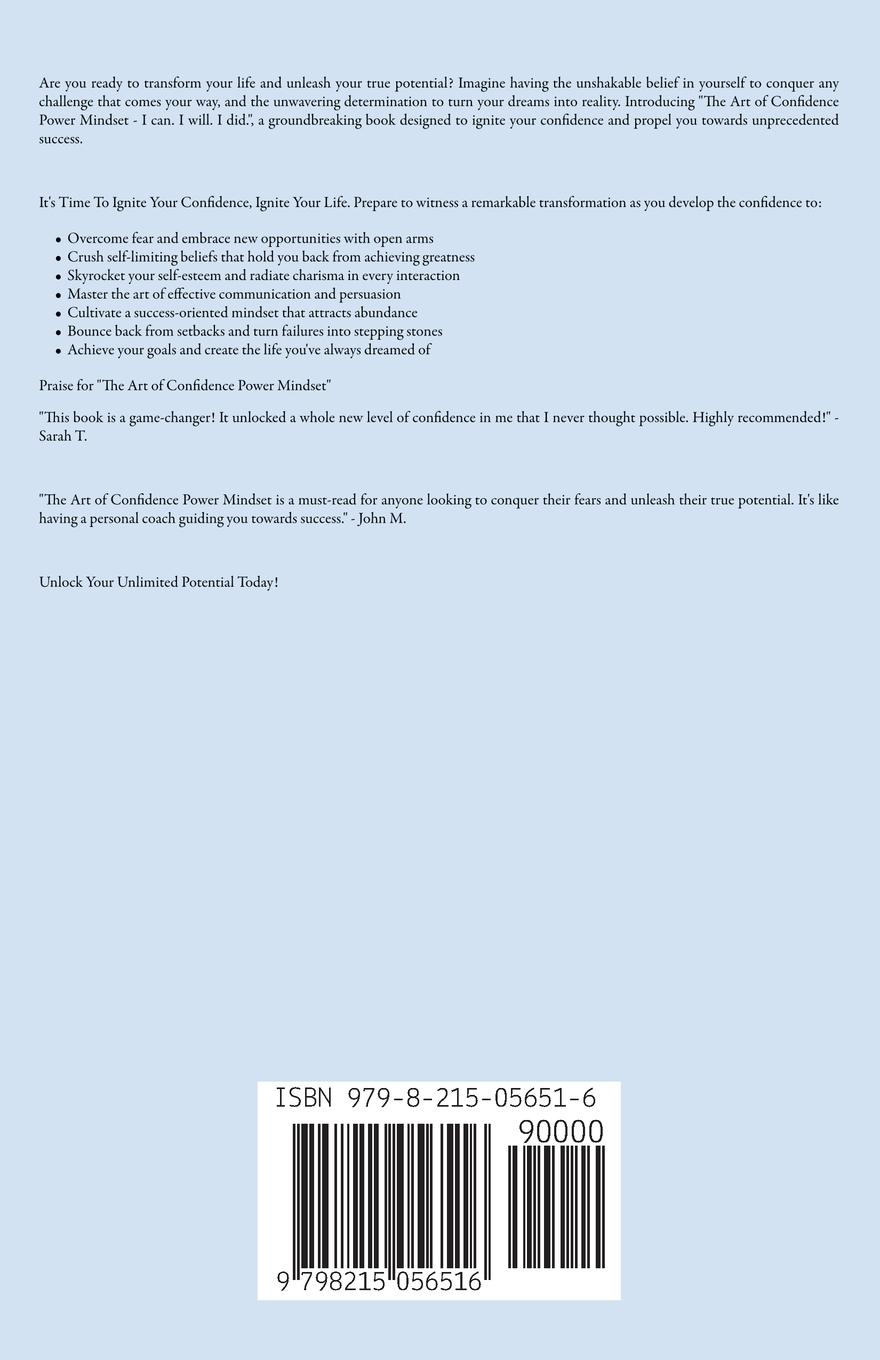 Rückseitencover The Art of Confidence Power Mindset