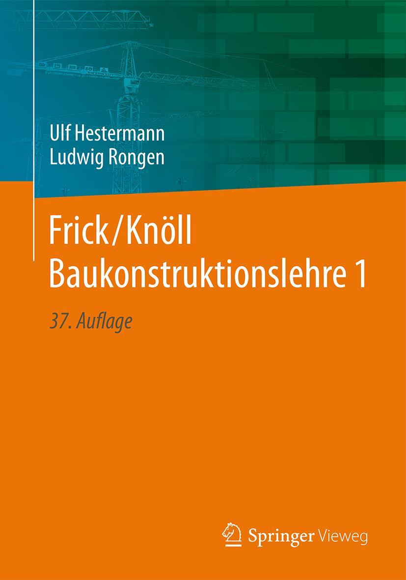 Vorderes Coverbild Frick/Knöll Baukonstruktionslehre 1