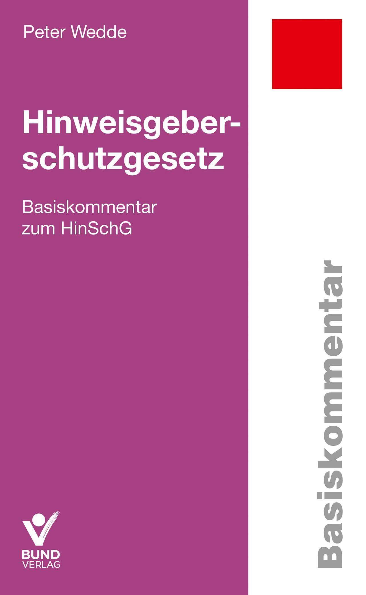 Vorderes Coverbild Hinweisgeberschutzgesetz