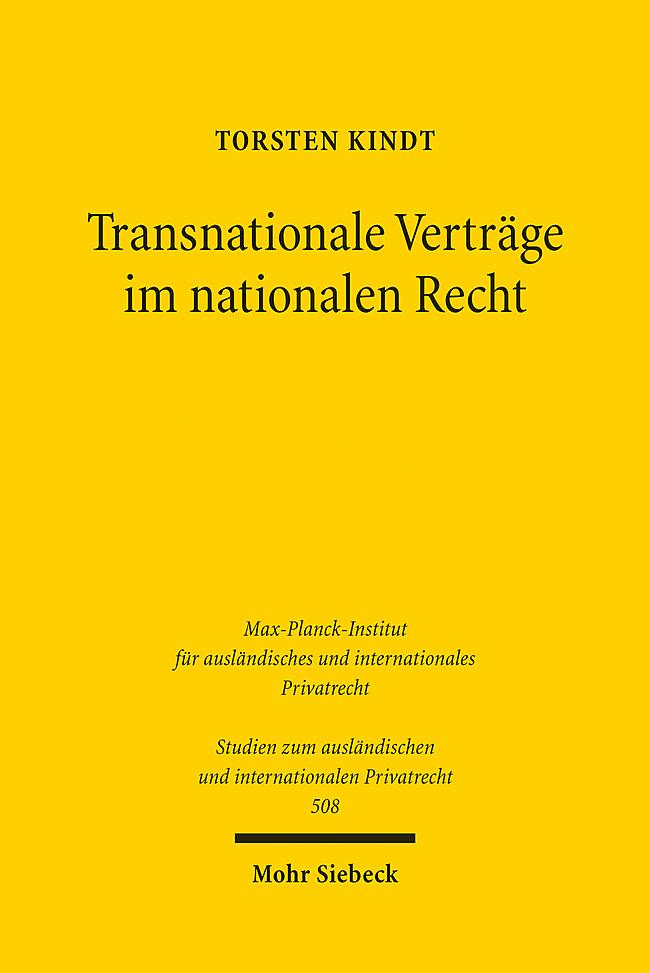 Vorderes Coverbild Transnationale Verträge im nationalen Recht