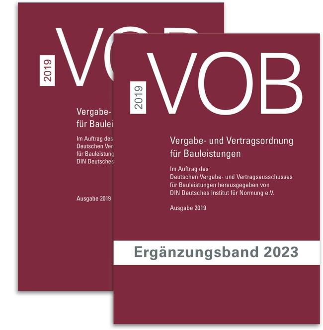 Vorderes Coverbild Paket VOB Gesamtausgabe 2019 + VOB Ergänzungsband 2023