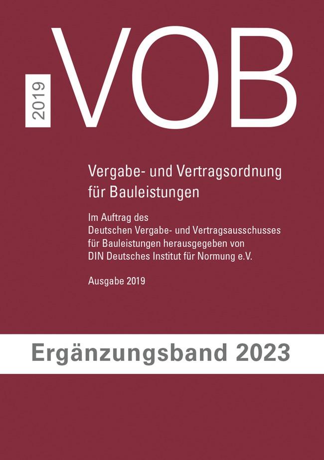 Vorderes Coverbild VOB Vergabe- und Vertragsordnung für Bauleistungen