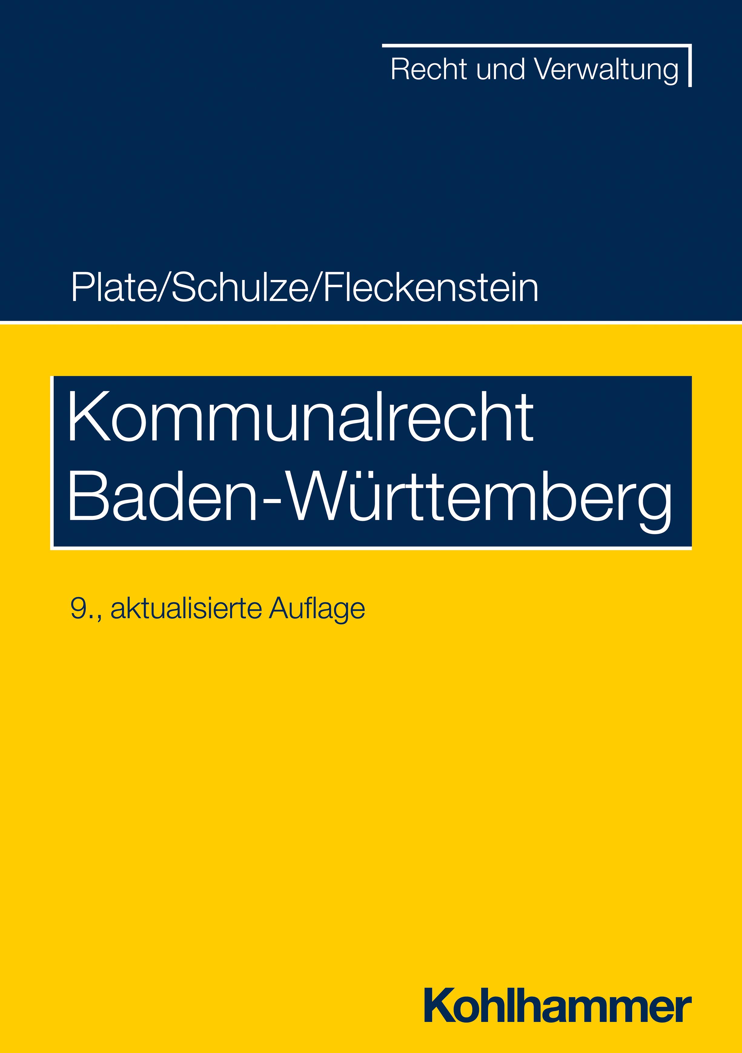 Vorderes Coverbild Kommunalrecht Baden-Württemberg