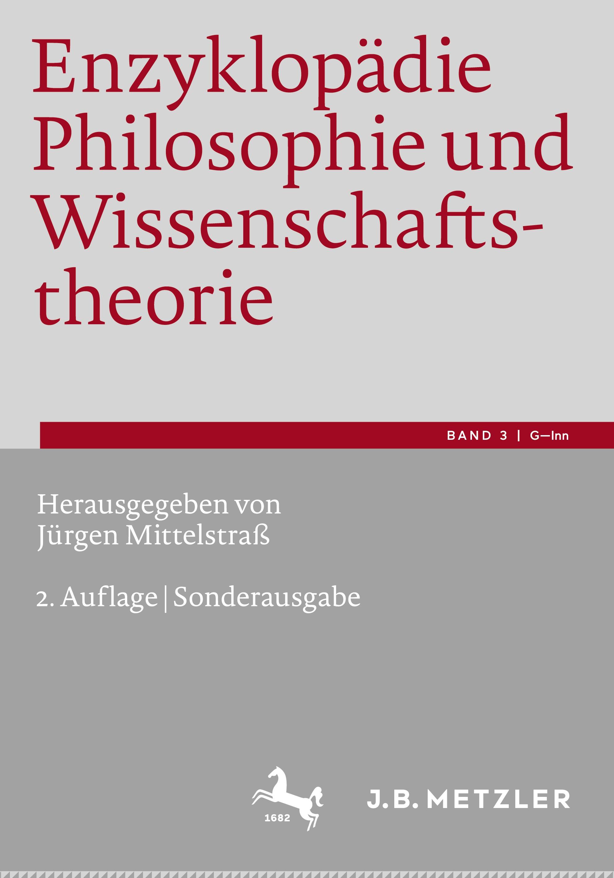 Vorderes Coverbild Enzyklopädie Philosophie und Wissenschaftstheorie