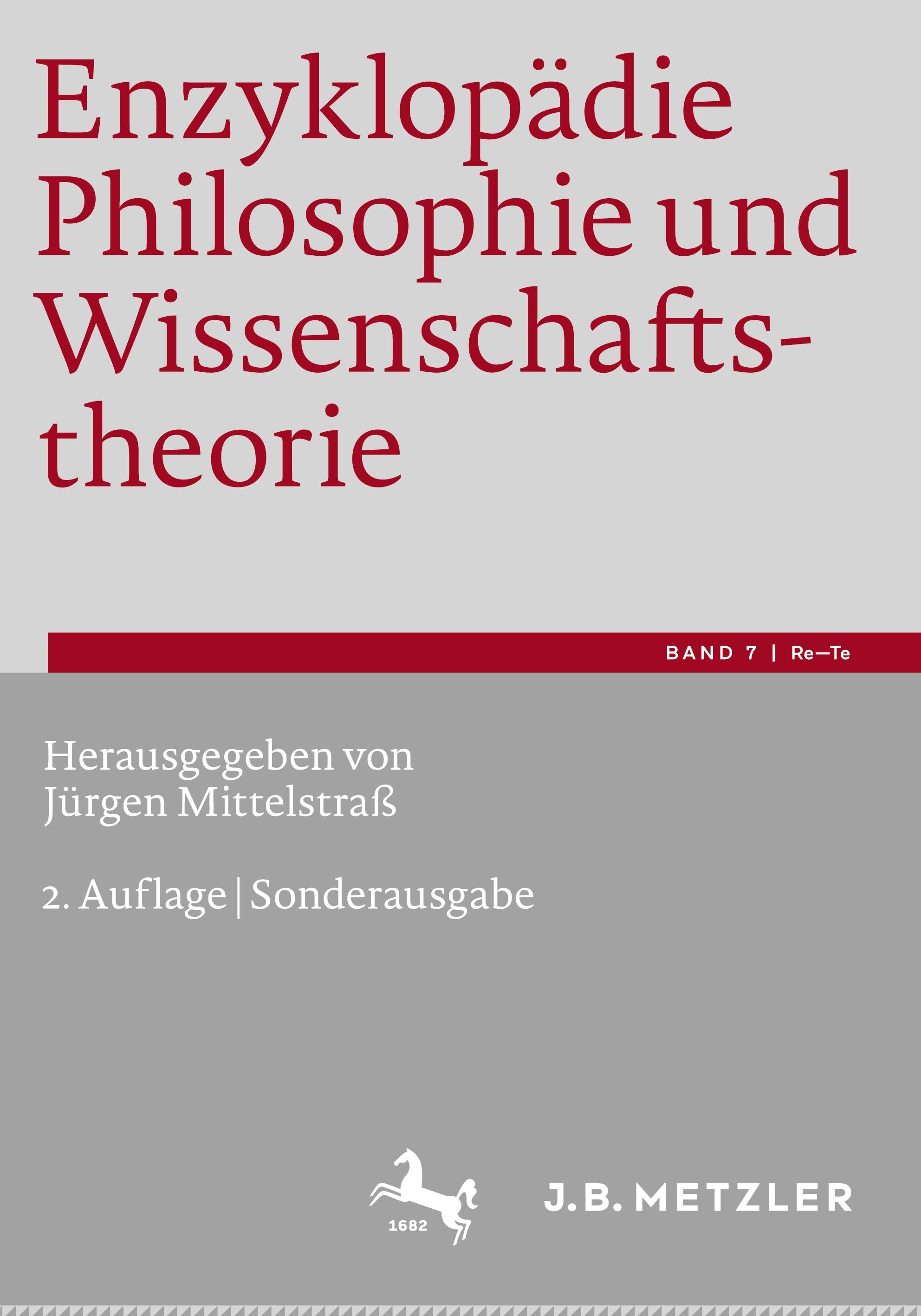 Vorderes Coverbild Enzyklopädie Philosophie und Wissenschaftstheorie