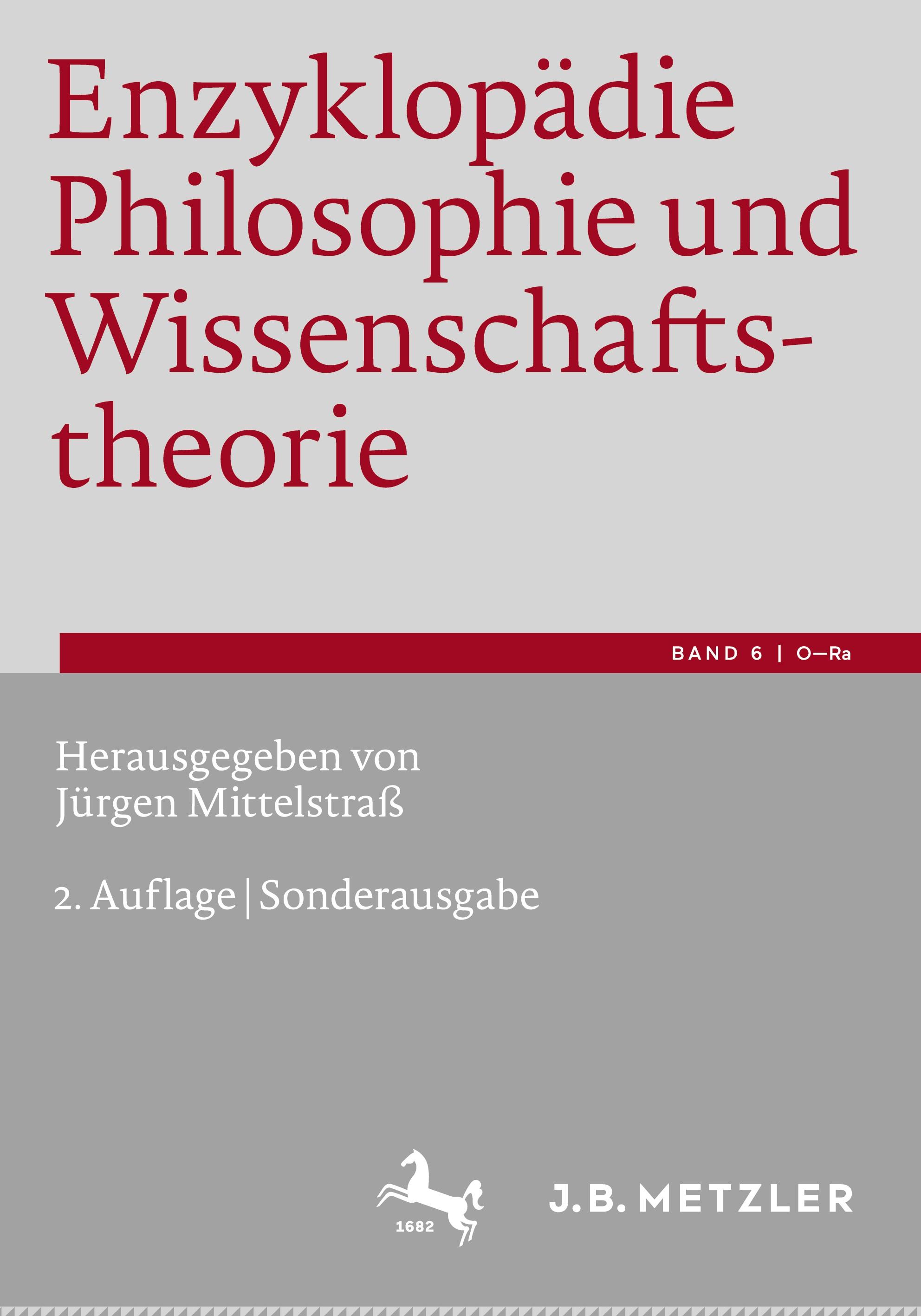 Vorderes Coverbild Enzyklopädie Philosophie und Wissenschaftstheorie