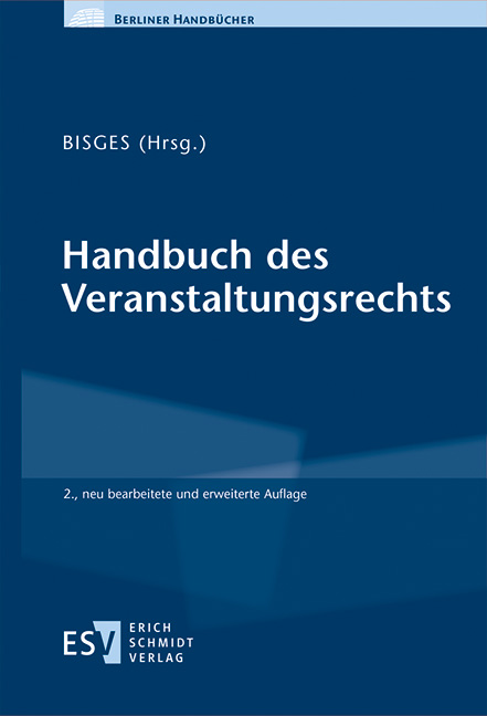 Vorderes Coverbild Handbuch des Veranstaltungsrechts
